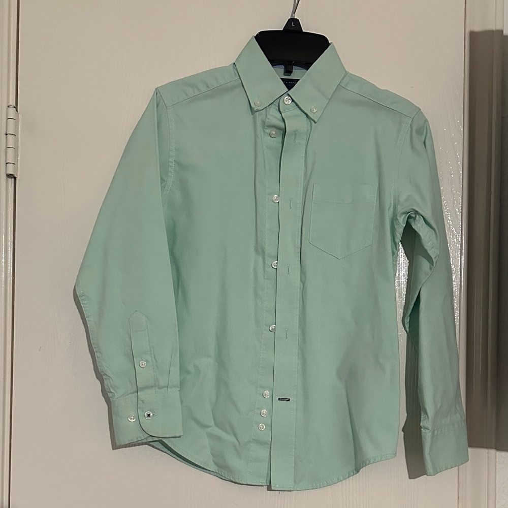 Mint Green Kids Button-Up Shirt